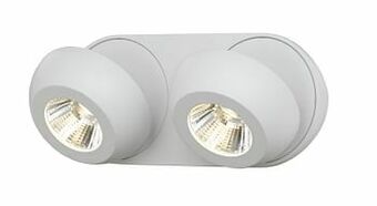 Zelfbouwmarkt Opbouwspot Dubbel Led Wit Dimbaar 7 Watt aanbieding