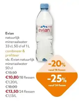 OKay Evian natuurlijk mineraalwater aanbieding