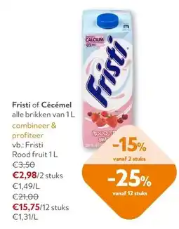 OKay Fristi of Cécémel alle brikken van 1L aanbieding