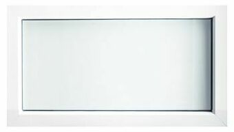 Zelfbouwmarkt Vast Raam Pvc Wit Deceuninck 1000 X 500 Mm aanbieding