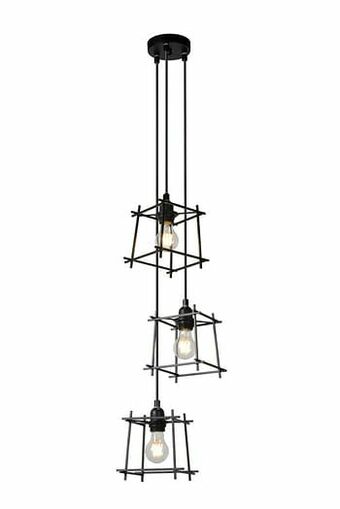 Zelfbouwmarkt Hanglamp - Ø 28 Cm - 3xe27 - Zwart aanbieding