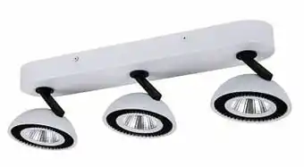 Zelfbouwmarkt Opbouwspot 3 Stuks - Satin Wit/zwart Dimbaar 7 Watt aanbieding