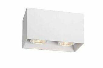 Zelfbouwmarkt Opbouwspots Led Wit Vierkant 2xgu10 aanbieding
