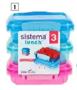 Colruyt Sistema Voorraaddoos met clip 200ml 3 stuks aanbieding