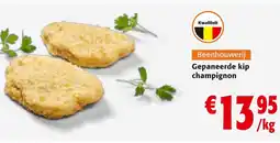 Colruyt Gepaneerde kip champignon aanbieding