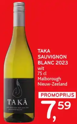 Alvo TAKA SAUVIGNON BLANC 2023 wit 75 cl aanbieding