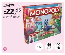 Dreamland MONOPOLY JUNIOR 2-IN-1 aanbieding
