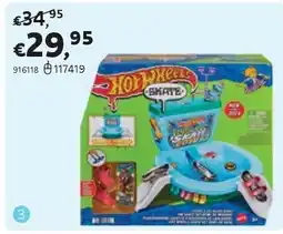 Dreamland HOT WHEELS SPEELSET SKATE FLUSH & GO SKATE BOWL aanbieding