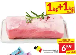 Intermarché Ontbeend varkensruggebraad aanbieding