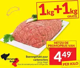 Intermarché Boerengehakt puur varkensvlees aanbieding