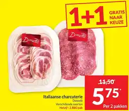 Intermarché Italiaanse charcuterie aanbieding