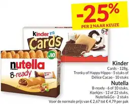 Intermarché Kinder of Nutella aanbieding