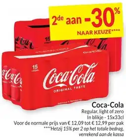 Intermarché Coca-Cola 15x33 cl aanbieding