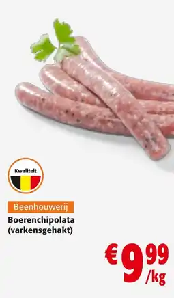 Colruyt Boerenchipolata varkensgehakt aanbieding