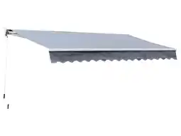 Hubo Garden Plus Helios manuele zonneluifel 400x300 cm aanbieding