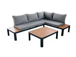 Hubo Garden Plus Ortona loungeset antraciet/grijs aanbieding