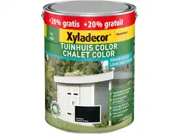 Hubo Xyladecor Color houtbeits tuin 2,5l + 0,5l houtskool aanbieding