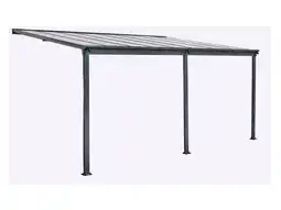 Hubo Garden Plus Lugo pergola 3,03x4,95 m helder/antraciet aanbieding