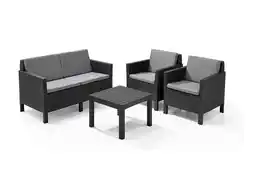 Hubo Keter Chicago loungeset grafiet aanbieding