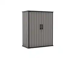 Hubo Keter Premier Tall tuinkast 139,5x77x170,4 cm grijs aanbieding