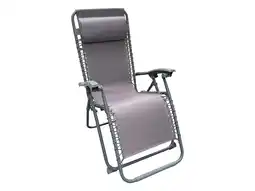 Hubo Garden Plus Sunday relax ligstoel grijs/zand aanbieding