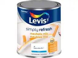 Hubo Levis Simply Refresh lak meubels zijdeglans 1l wit aanbieding