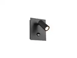 Hubo Trio Tunga LED wandspot 3,5W met bewegingssensor antraciet aanbieding