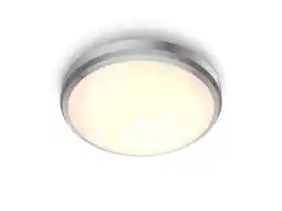 Hubo Philips Doris LED wand- en plafondlamp 6W nikkel grijs aanbieding