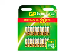 GP Super Alkaline batterijen AAA 20 stuks