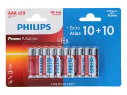 Hubo Philips batterij LR03/AAA 20 stuks aanbieding