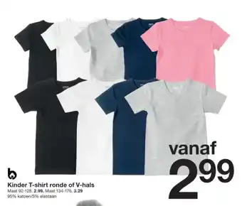 Zeeman Kinder T-shirt ronde of V-hals aanbieding