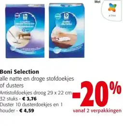 Colruyt Boni Selection alle natte en droge stofdoekjes of dusters aanbieding