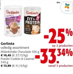 Colruyt Gerlinéa volledig assortiment aanbieding