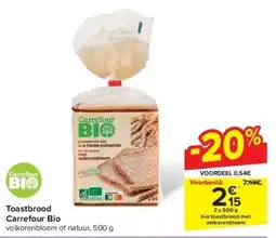 Carrefour Toastbrood aanbieding