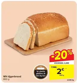 Carrefour Wit tijgerbrood aanbieding