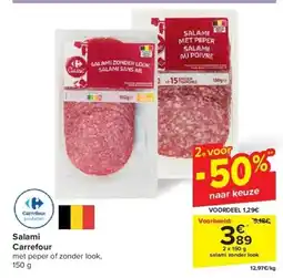 Carrefour Salami aanbieding