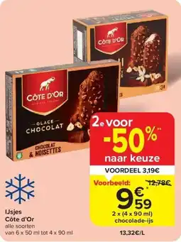Carrefour IJsjes Côte d’Or aanbieding
