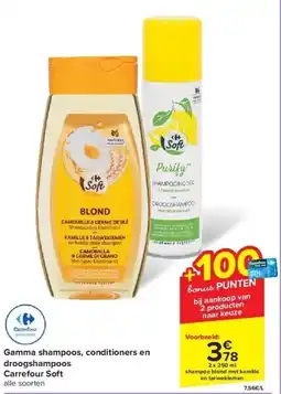 Carrefour Gamma shampoos, conditioners en droogshampoos aanbieding