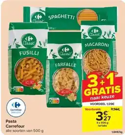 Carrefour Pasta Carrefour aanbieding