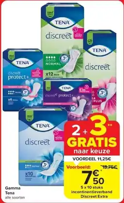 Carrefour Gamma Tena aanbieding