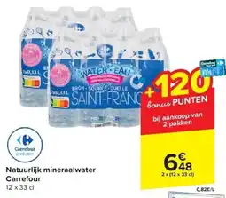 Carrefour Natuurlijk mineraalwater Carrefour aanbieding