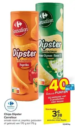 Carrefour Chips Dipster aanbieding