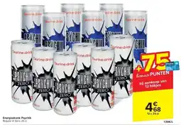Carrefour Energiedrank Psychik aanbieding