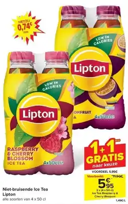 Carrefour Niet-bruisende Ice Tea Lipton aanbieding