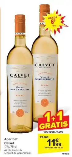 Carrefour Aperitief Calvet aanbieding