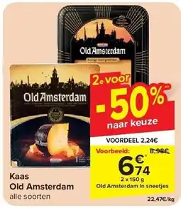 Carrefour Kaas Old Amsterdam aanbieding