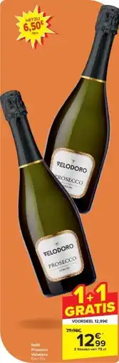 Carrefour Italië Prosecco Velodoro aanbieding