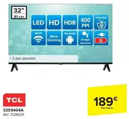 Carrefour Tcl 32S5404A UHD 4K LED TV aanbieding