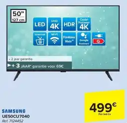 Carrefour Samsung UE50CU7040 UHD 4K LED TV aanbieding