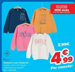 Carrefour Sweater voor kinderen aanbieding